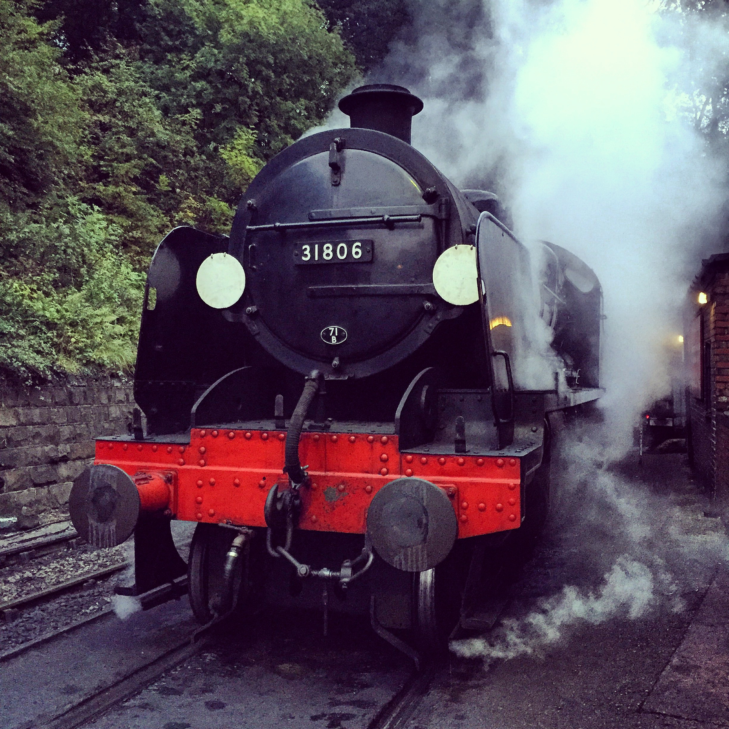 31806 waiting to leave Grosmont shed ahead of the morning photo charter on 26/09/15.