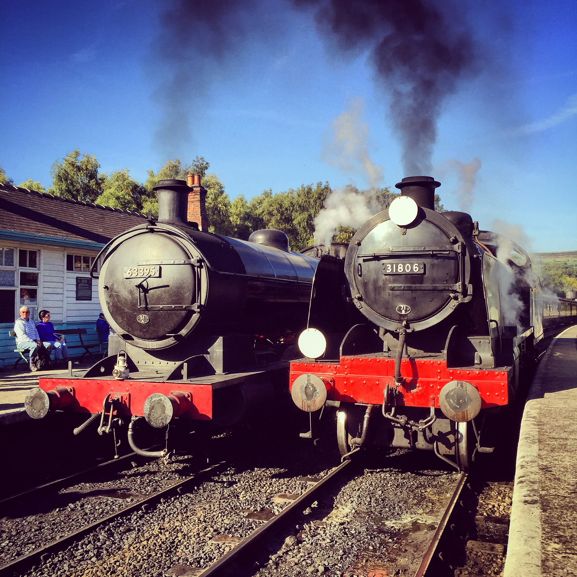 63395 and 31806 at Grosmont.