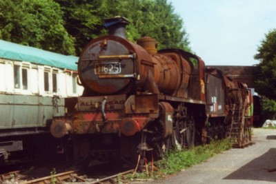 31625 in Barry condition awaiting restoration at the Mid Hant's railway